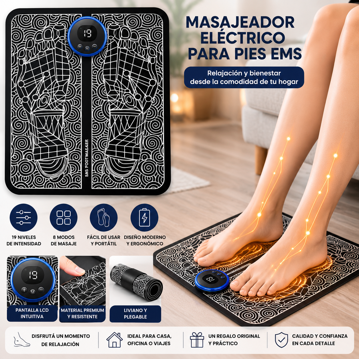 Masajeador eléctrico para pies
