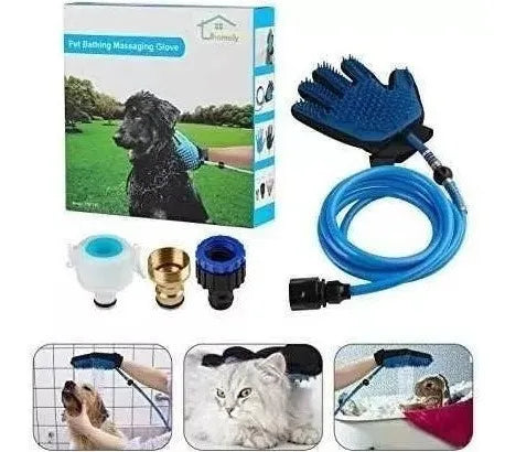 Guante Manguera 3 en 1 para baño de Mascotas 🐾💦