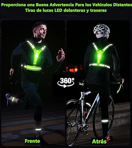 Chaleco Reflectivo Con Luz Led